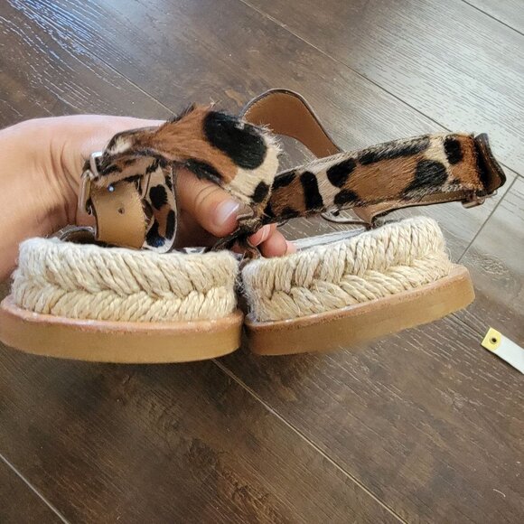 NEW Aquatalia Sandals Womens 9 Leopard Designer Contemporary Chic Summer - Picture 6 of 9